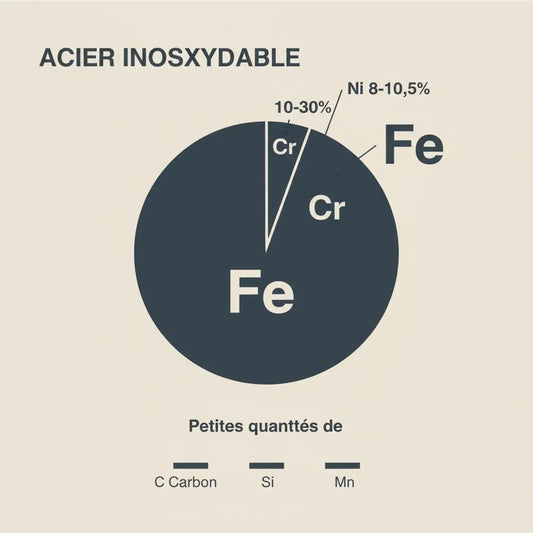 Composition de l'acier inoxydable dans la bijouterie : guide complet 2025