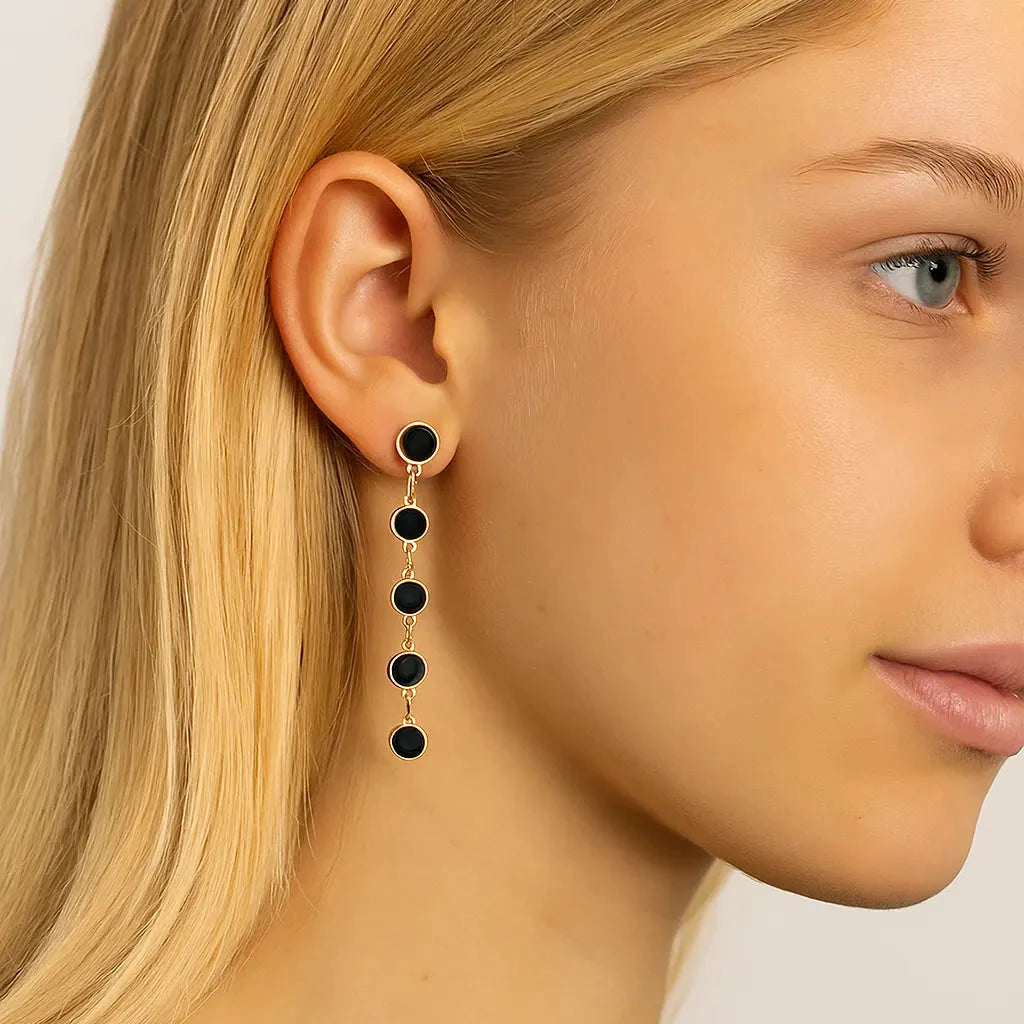 Boucles acier et pierre naturelle