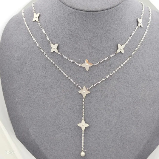 collier-forme-y-trèfle-acier-inoxydable