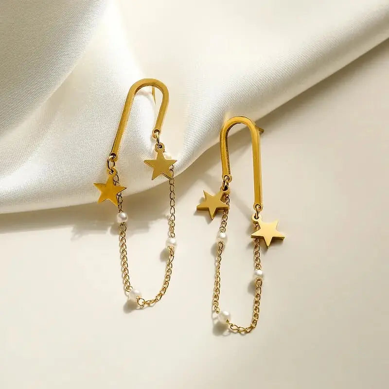Boucles d'oreilles scintillantes - acier inoxydable AMILINE