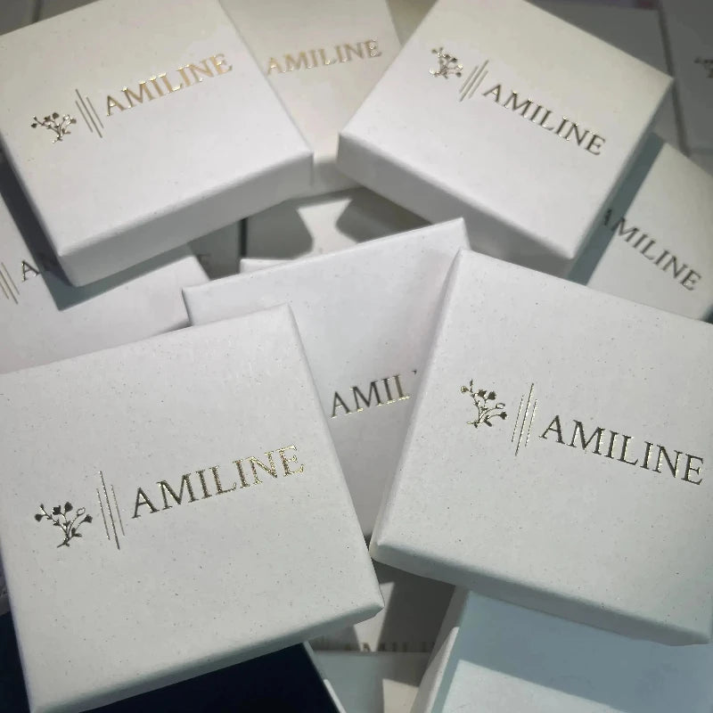 Boîte cadeau éco-responsable pour bijoux en carton recyclé certifié FSC - AMILINE