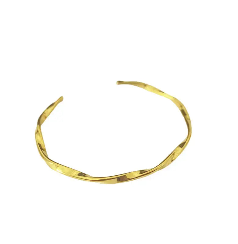bracelet jonc doré Chloé