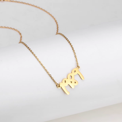 collier 1989 doré posé