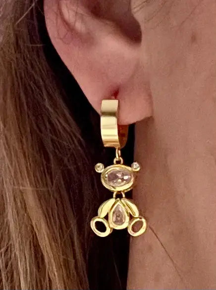 Bijou piercing ourson mignon acier inoxydable