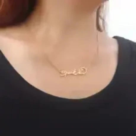 collier doré acier inoxydable