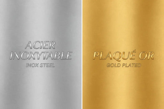 Comparatif : acier inoxydable vs plaqué or