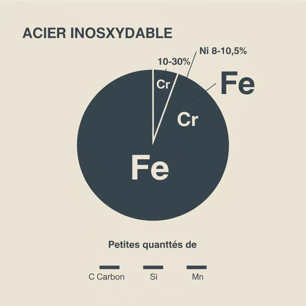 Composition de l'acier inoxydable dans la bijouterie : guide complet 2025