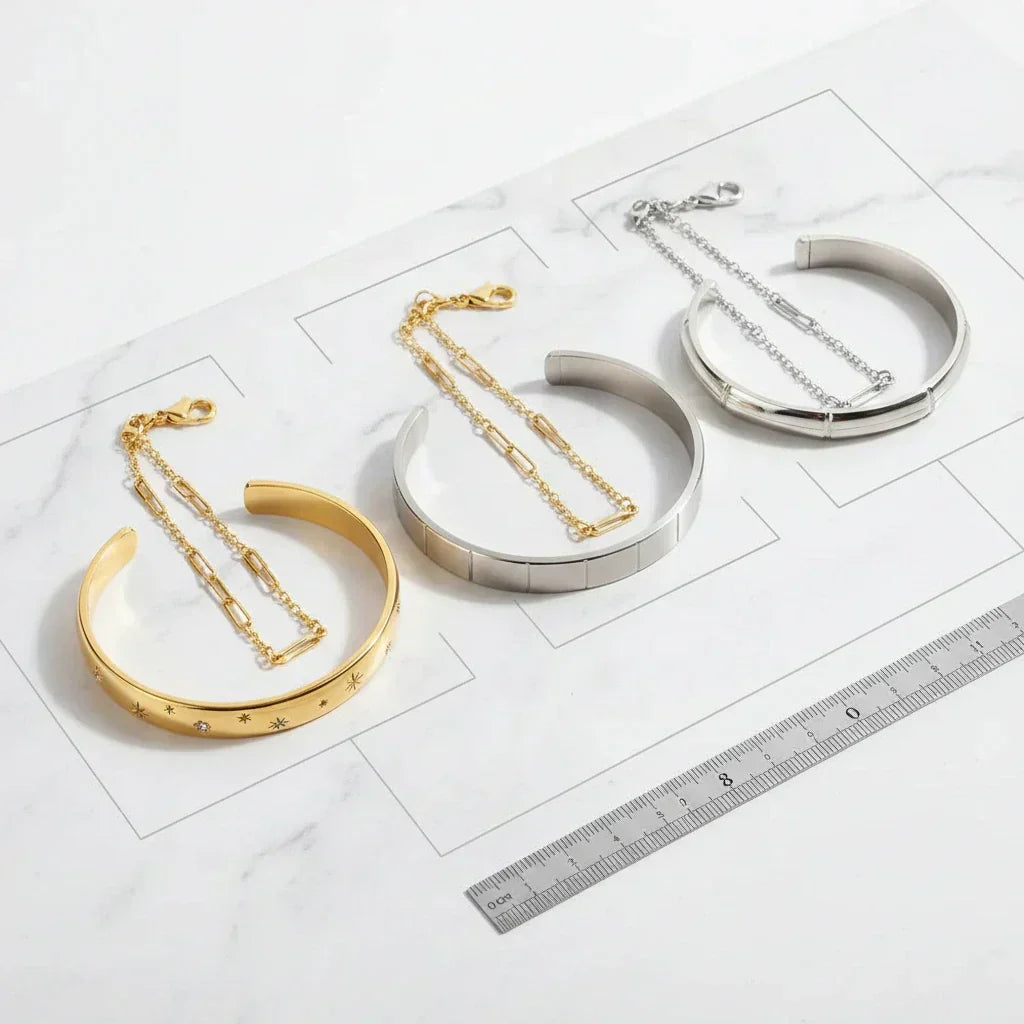 Types acier inox bracelets