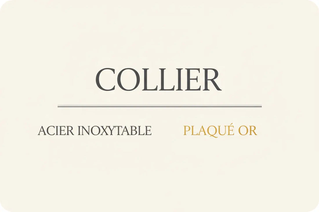 Collier acier inox ou plaqué or : lequel choisir ?
