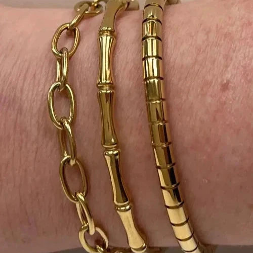 bracelet jonc pour femme - bijoux en acier inoxydable