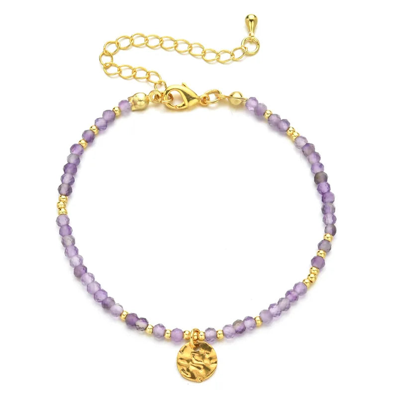 Bracelet bohème Ivy acier inoxydable et pierres naturelles