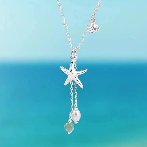AQUAMARINE_Collier_etoile_de_mer_argent_925
