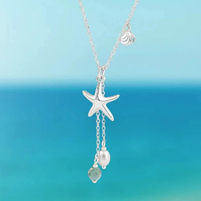AQUAMARINE_Collier_etoile_de_mer_argent_925