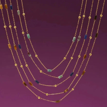 collier-joy-aier inoxydable suspendu