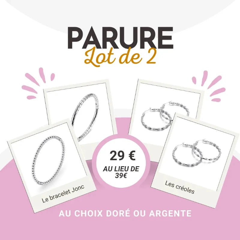 lot de 2 pieces bracelet bambou 