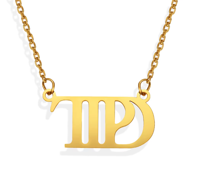 collier dore ttpd acier inoxydable