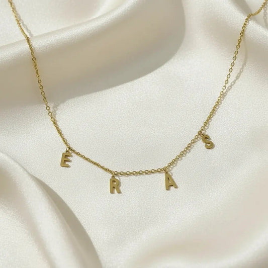 collier acier inoxydable dore 