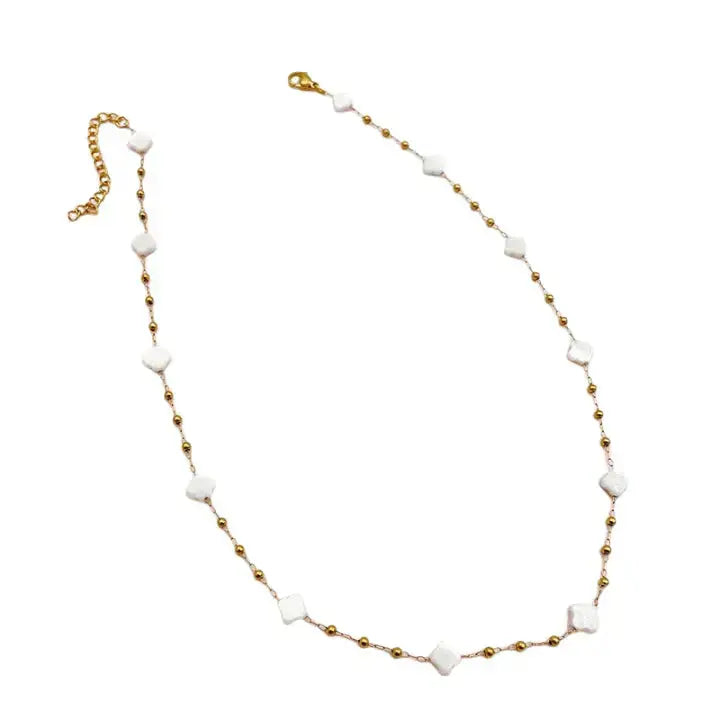 Playa - Collier Trèfle & Nacre AMILINE